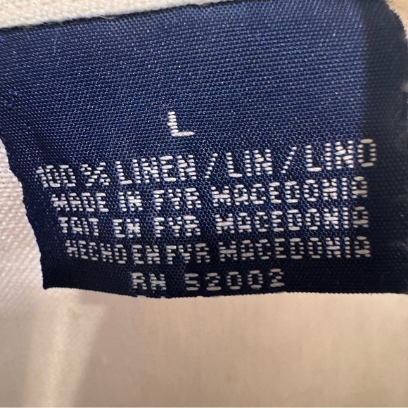 Liz Claiborne Women’s LINEN Shirt Sleeveless Collar Button Front Liz-sport Sz L - Picture 5 of 7